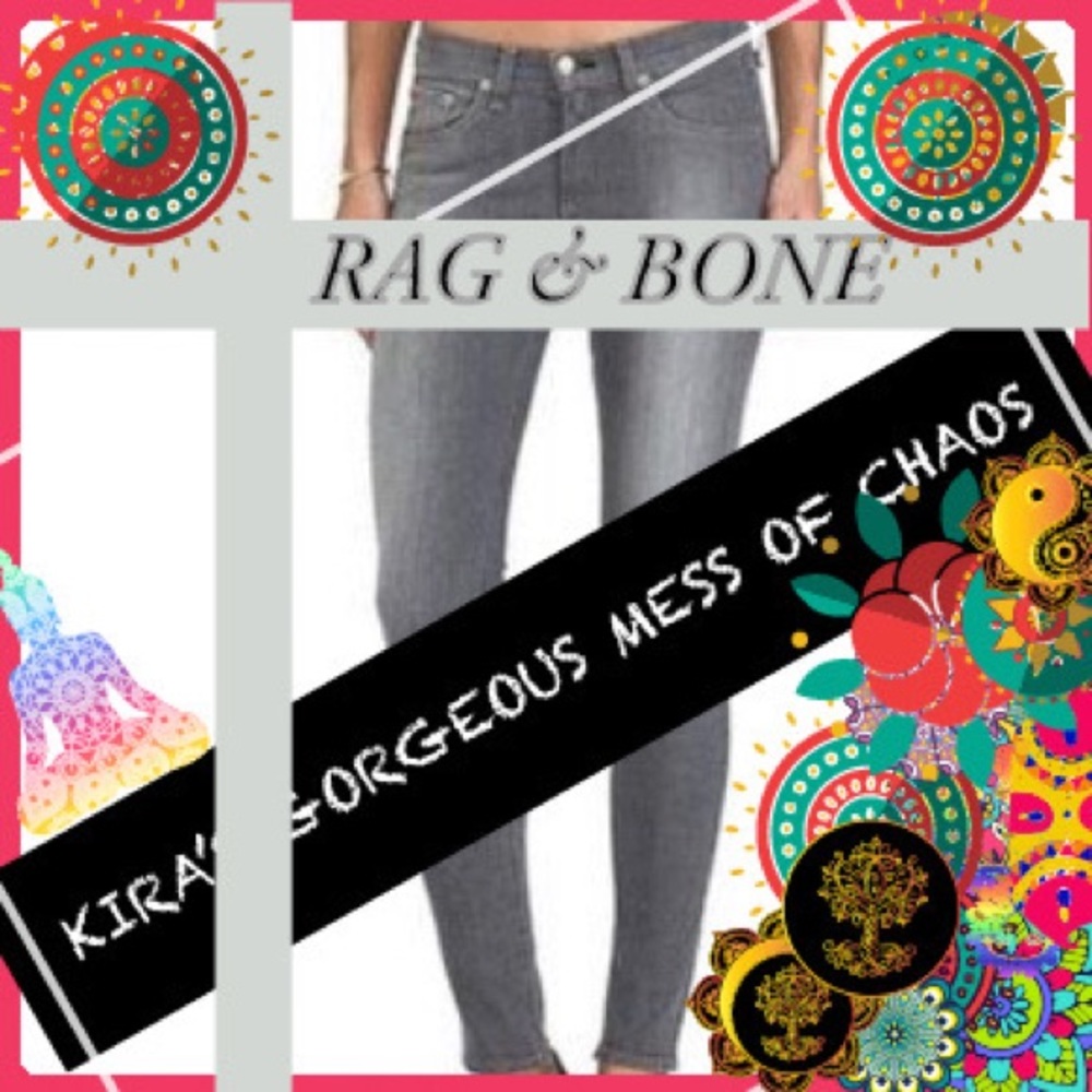 ♠️🌹RAG&BONE SKINNY JEANS🌹♠️BUXTON GRAY♠️🌹25🌹♠️